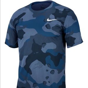 Nike Camo DRI-FIT Anti Odor Workout Top. NEW